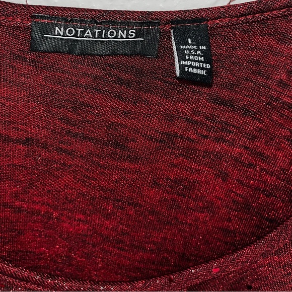 Red Ruffle Blouse - Picture 3 of 3